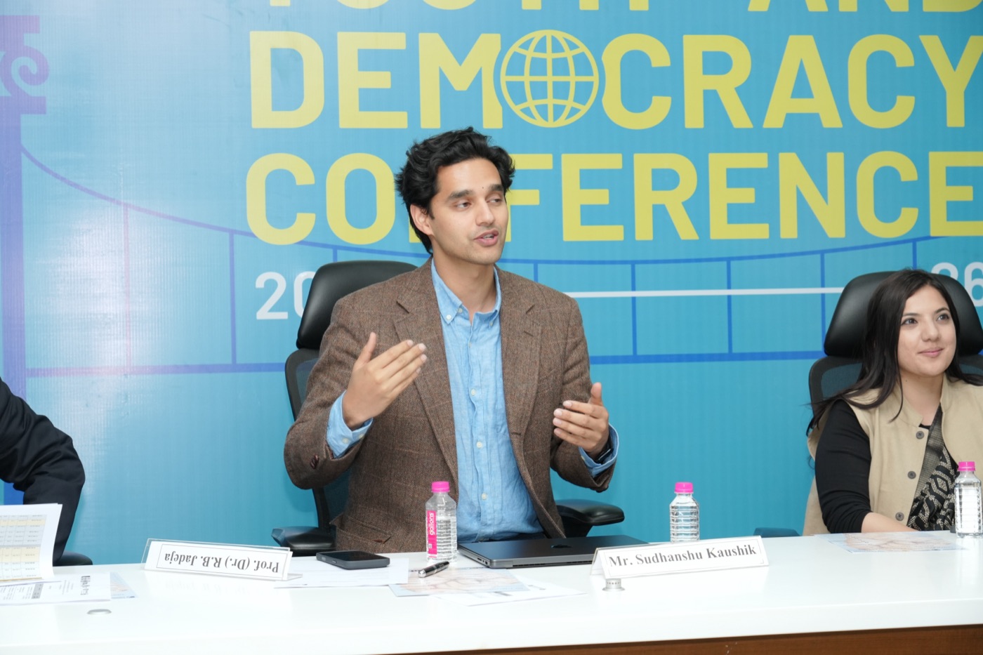 Sudhanshu on a conference panel